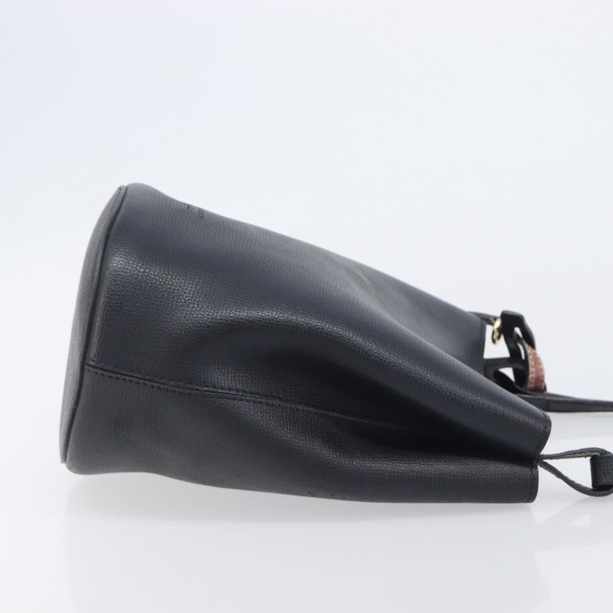 Burberry Lorne Bucket Leather, Black, Leather, Handbag