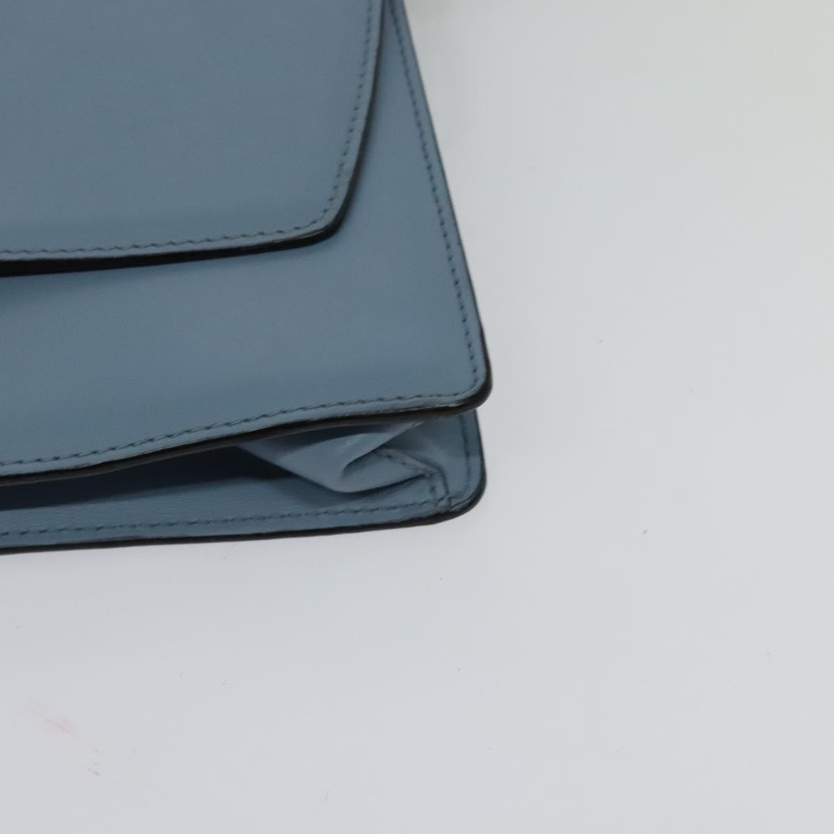 Prada Elektra Studded Leather, Blue, Leather, Shoulder Bag