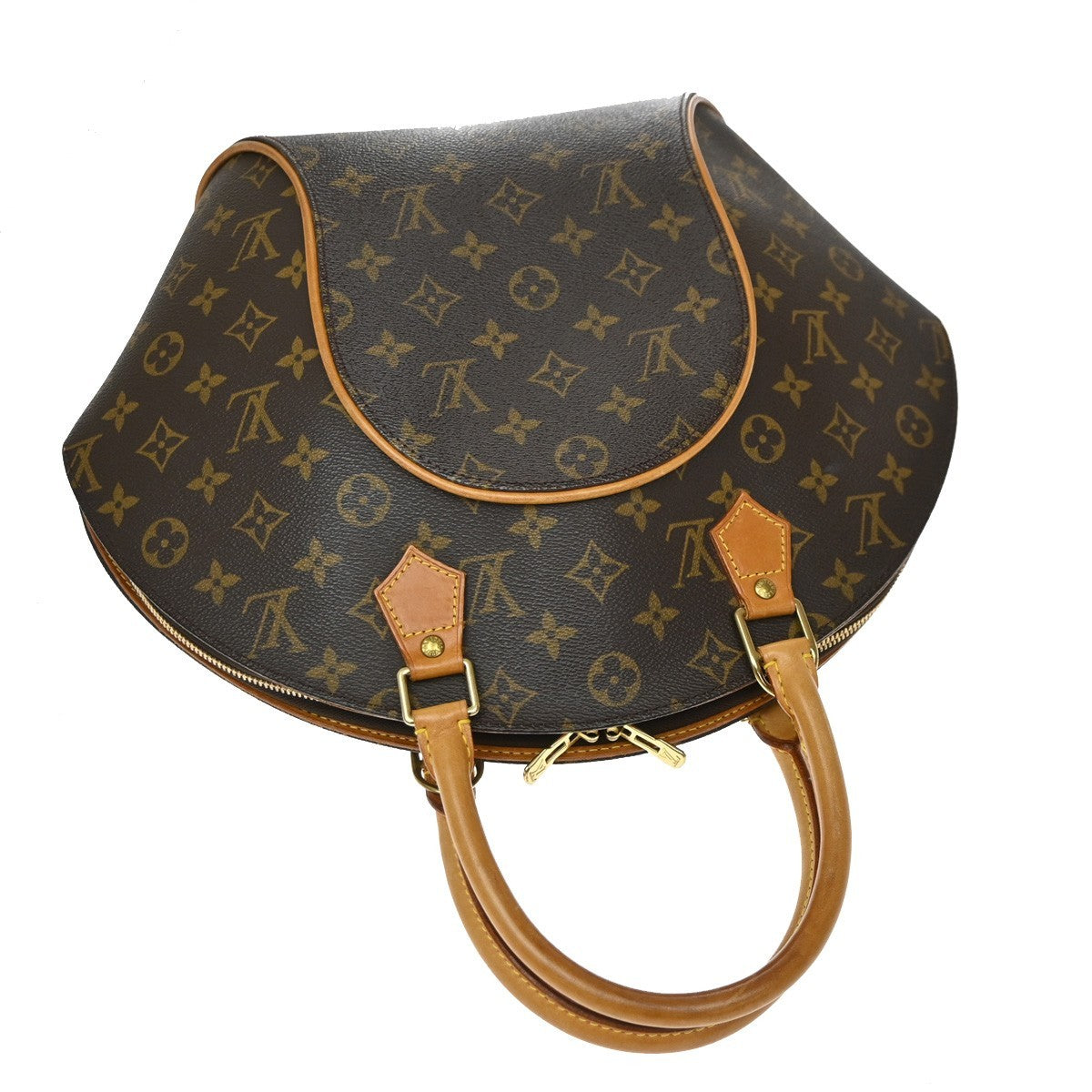 Louis Vuitton Ellipse Monogram, Brown, Leather, Handbag