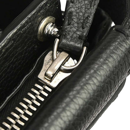 Fendi Selleria Peekaboo Fit Leather, Black, Leather, Handbag