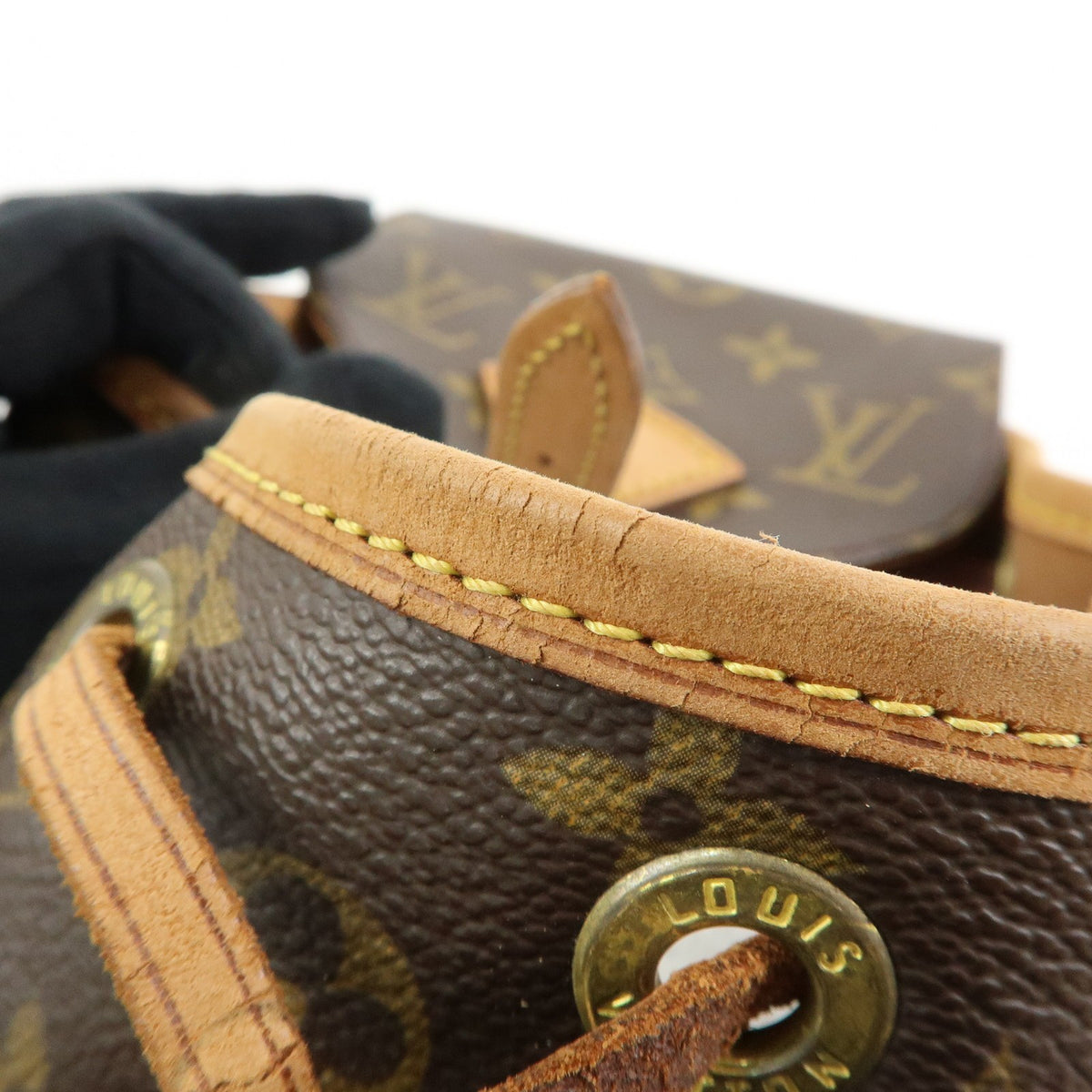Louis Vuitton Vintage Montsouris Monogram Canvas, Brown, Canvas, Backpack