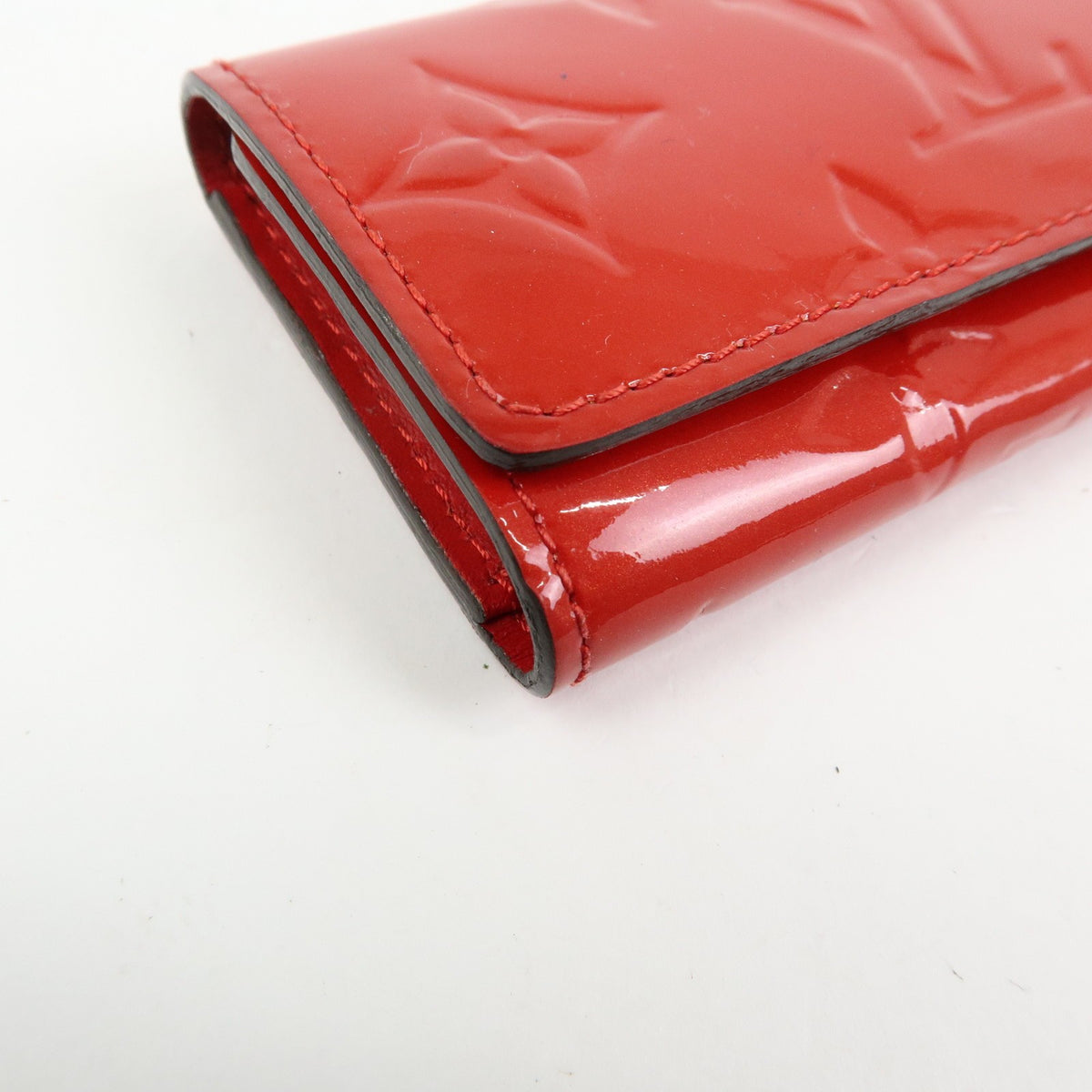 Louis Vuitton Multiclés 4 Cuir verni, Red, Patent Leather, Wallet