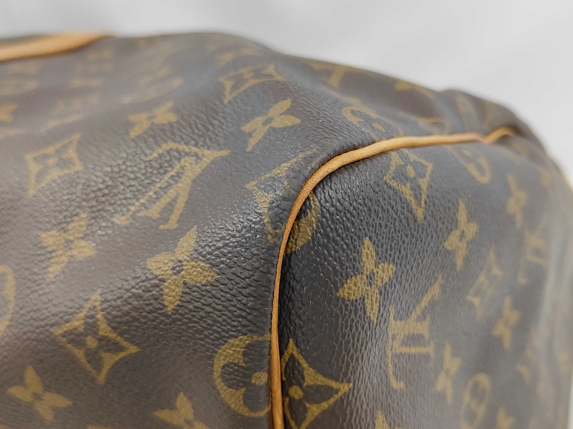 Louis Vuitton Keepall Monogram, Brown, Canvas, Travel Bag