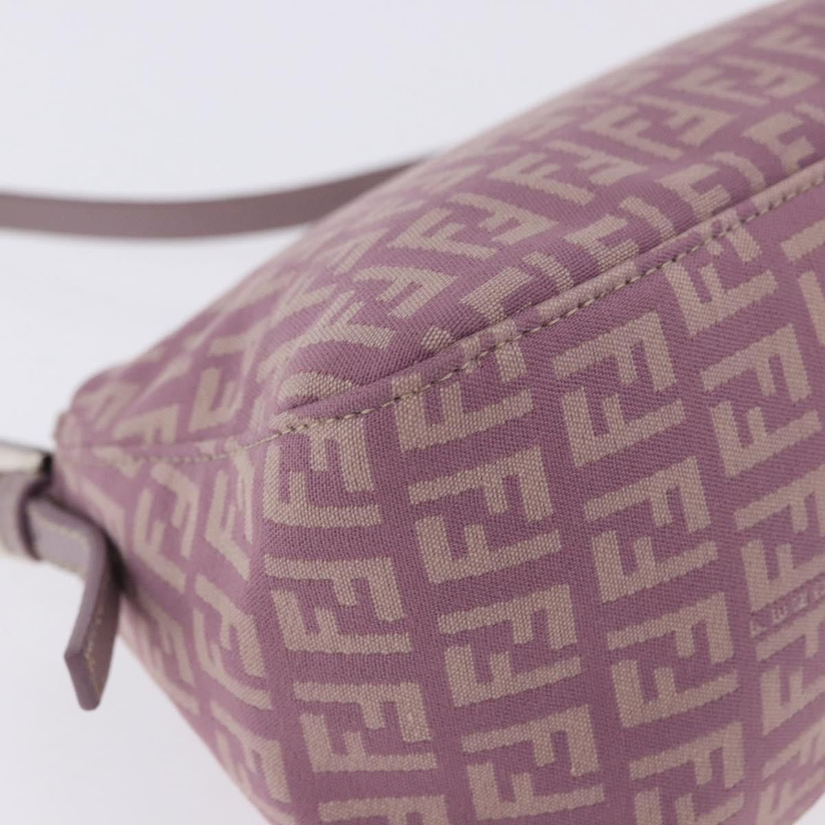 Fendi Baguette Zucchino Canvas, Purple, Canvas, Handbag