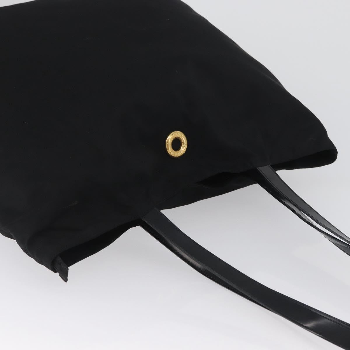 Celine Circle logo Nylon, Black, Nylon, Tote Bag