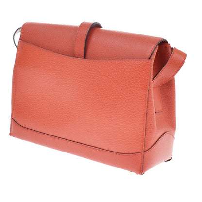 Celine Shoulder Leather, Red, Leather, Shoulder Bag