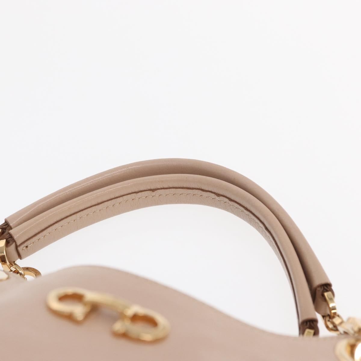 Salvatore Ferragamo Betulla Chain Tote Leather, Pink, Leather, Handbag