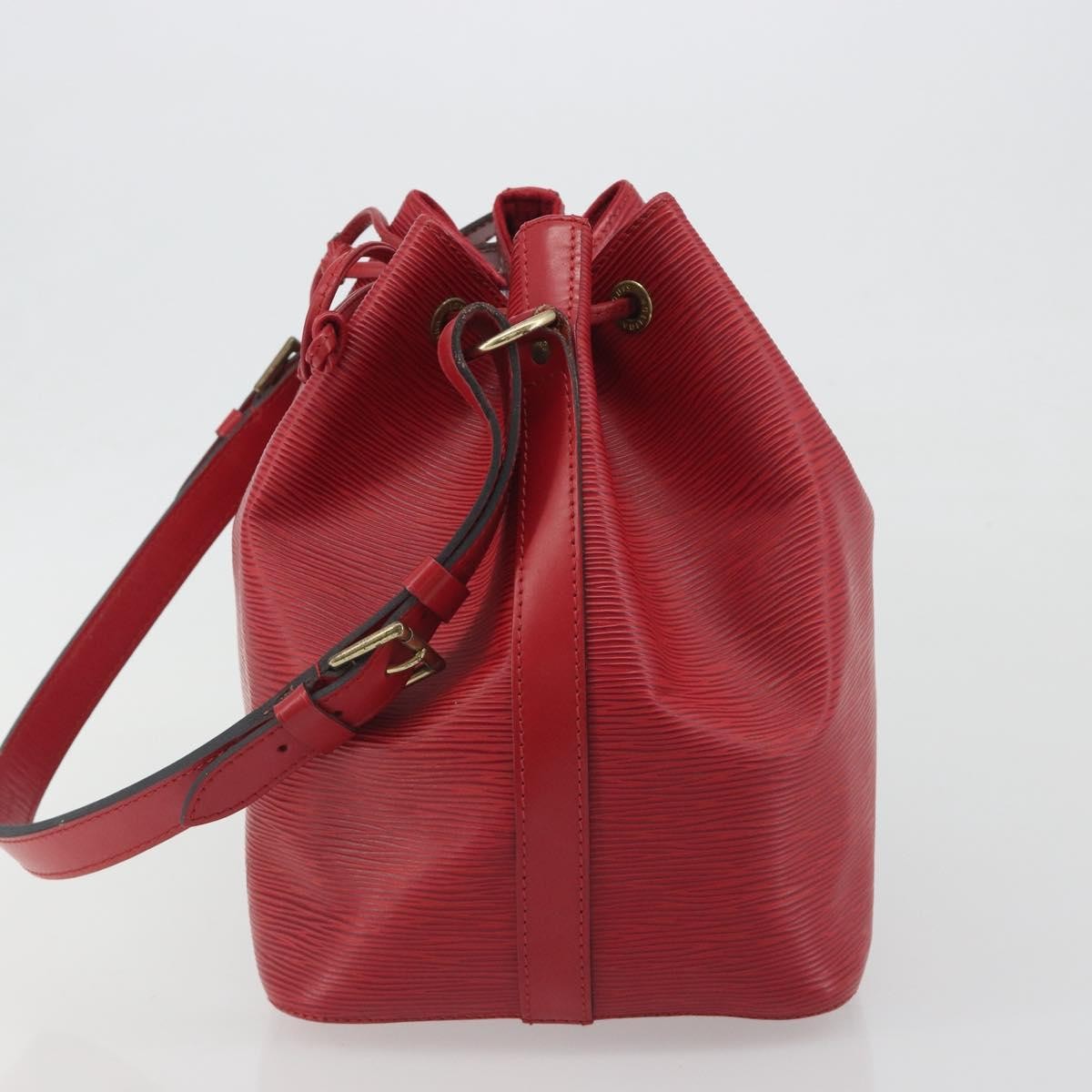 Louis Vuitton Petit Noe Epi Leather, Red, Leather, Shoulder Bag