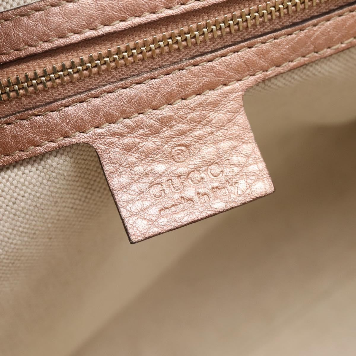 Gucci Bella Convertible Top Handle Leather, Pink, Leather, Handbag