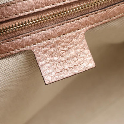 Gucci Bella Convertible Top Handle Leather, Pink, Leather, Handbag