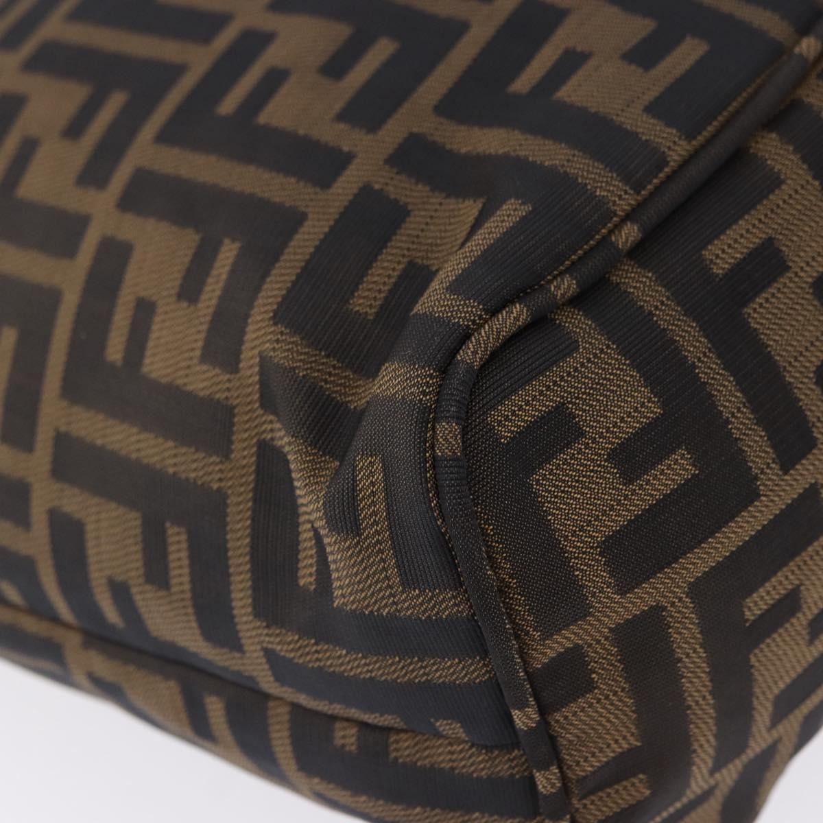 Fendi Zucca Canvas, Brown, Canvas, Tote Bag