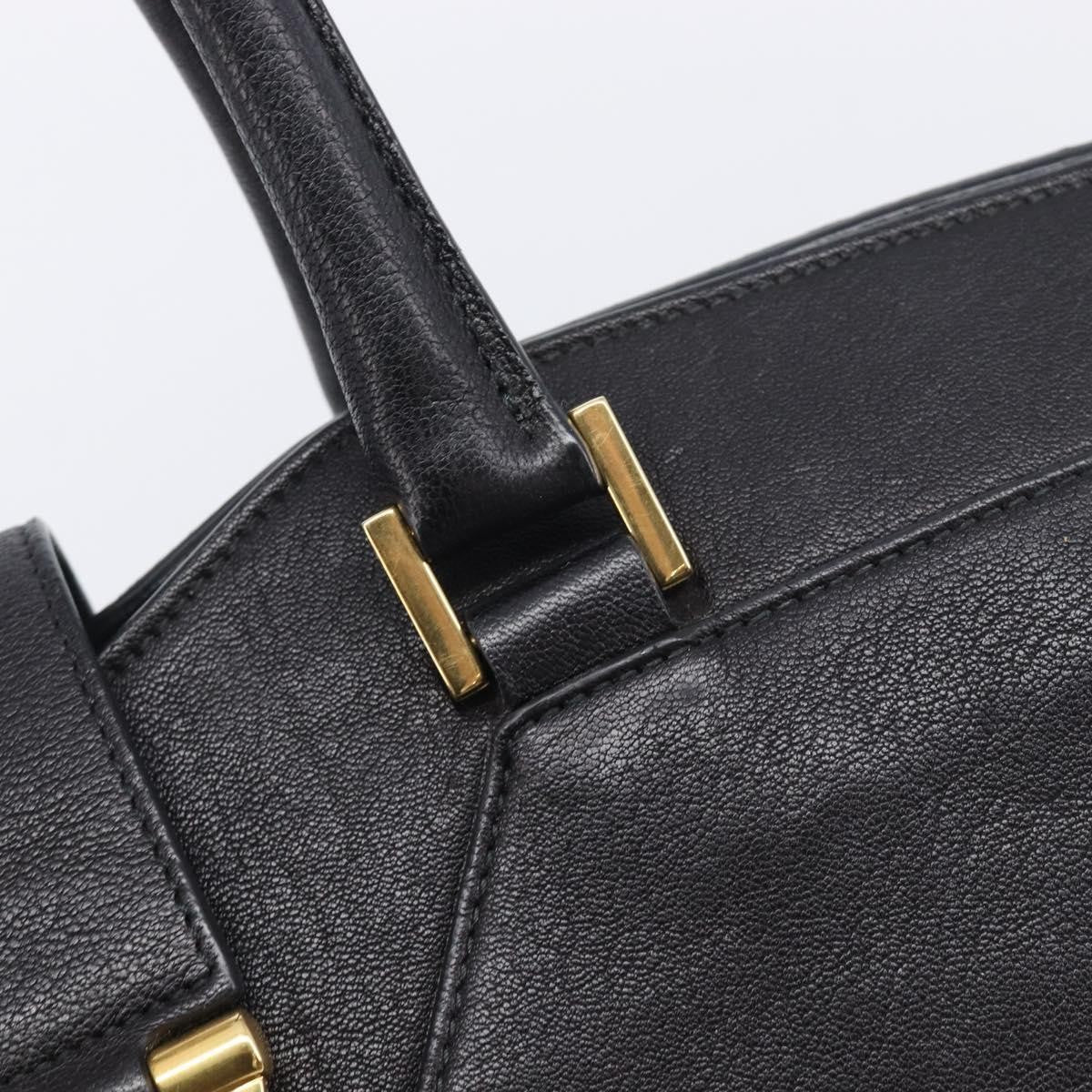 Saint Laurent Classic Y Cabas Leather, Black, Leather, Tote Bag