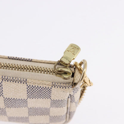 Louis Vuitton Mini pochette accessoires Damier Canvas, Beige, Canvas, Clutch