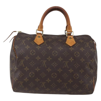 Louis Vuitton Speedy Handbag Monogram Canvas, BROWN, CANVAS, Handbag