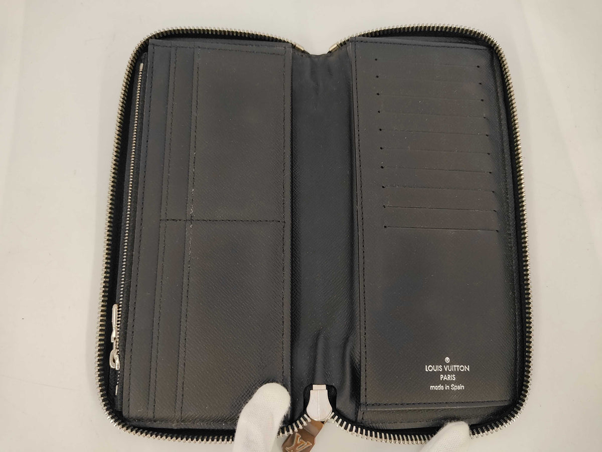 Louis Vuitton Zippy wallet vertical Damier Graphite, Gray, Leather, Wallet