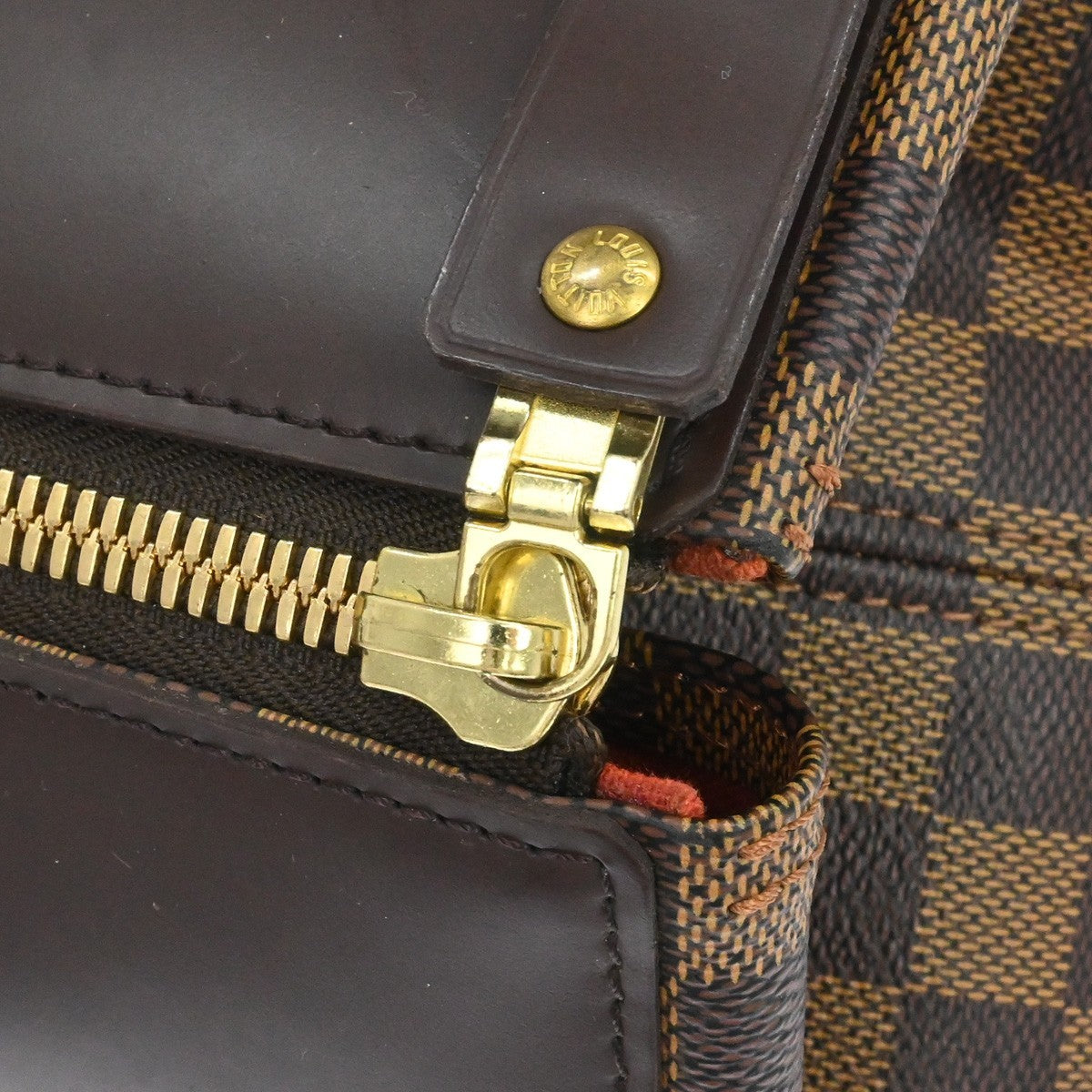 Louis Vuitton Greenwich Travel Damier Ebene, Brown, Canvas, Handbag