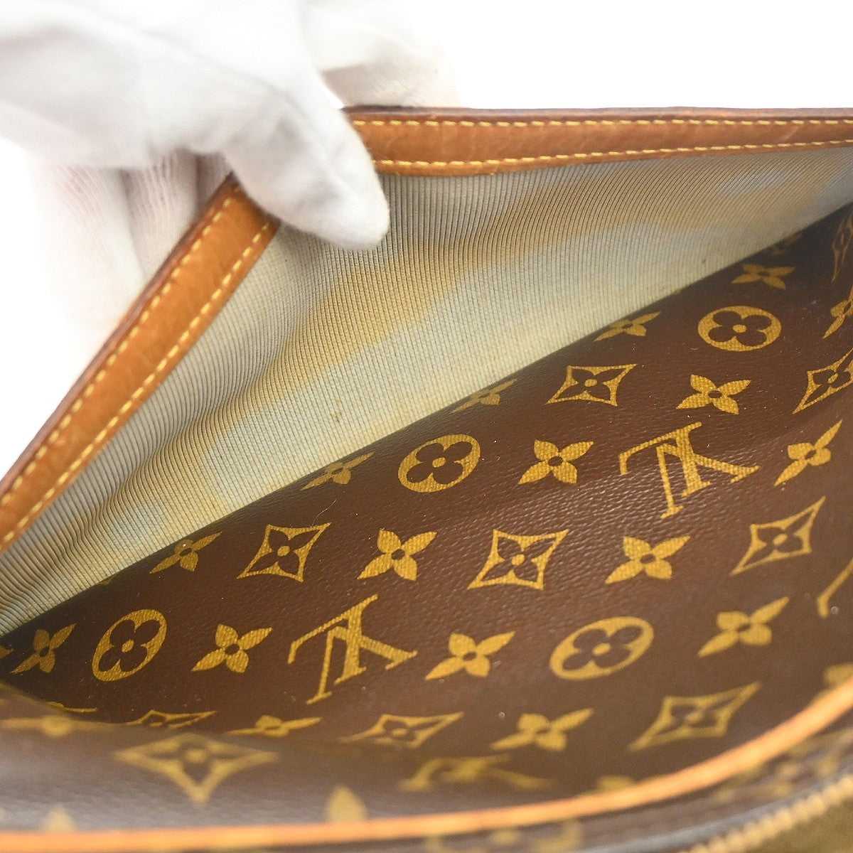 Louis Vuitton Reporter Monogram Canvas, Brown, Canvas, Shoulder Bag