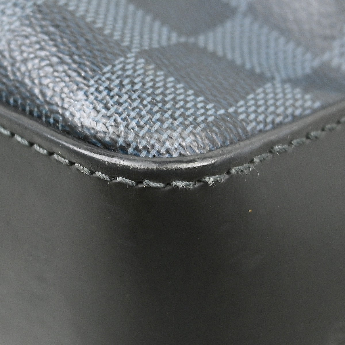 Louis Vuitton Greenwich Messenger Damier Cobalt, Black, Canvas, Handbag