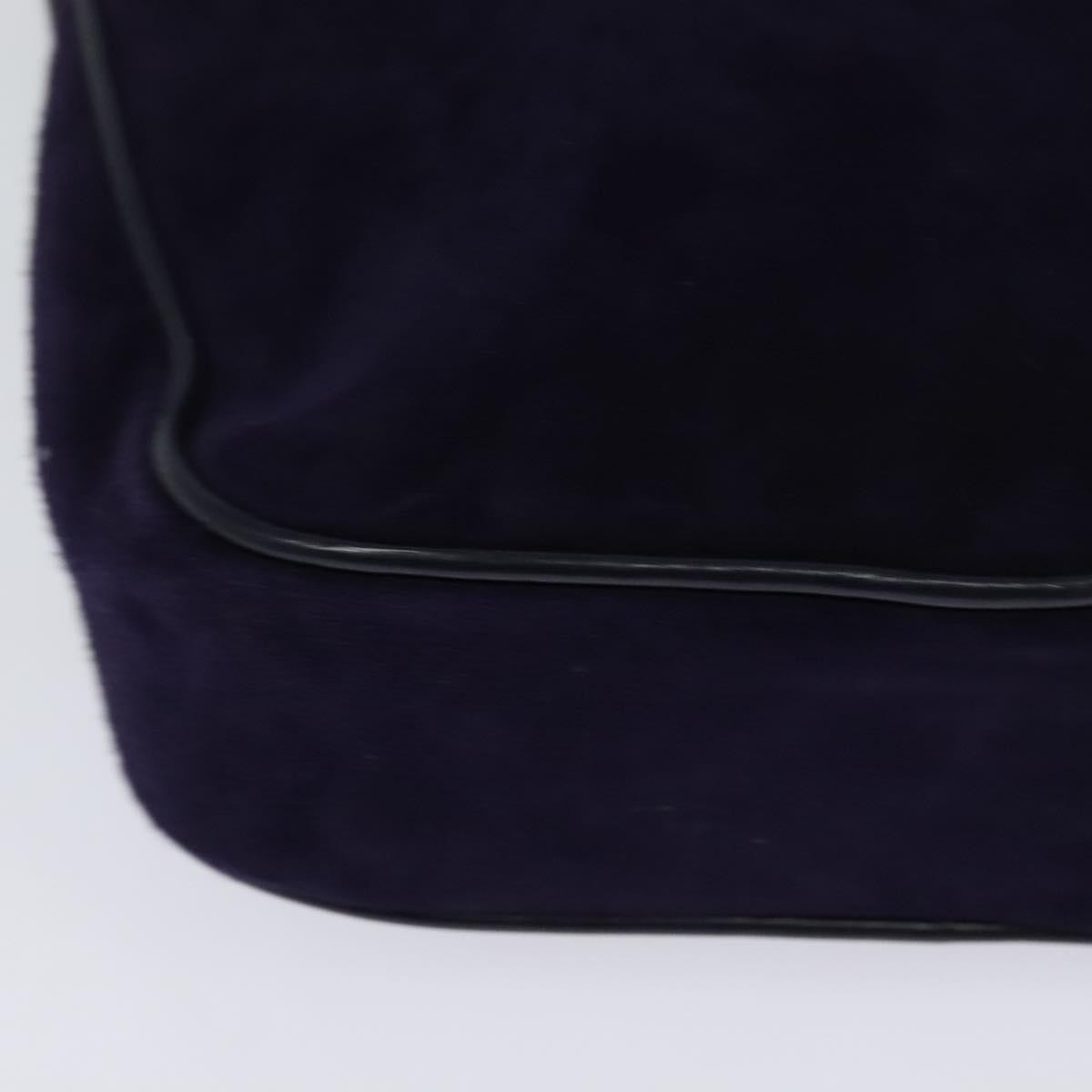Salvatore Ferragamo Gancini Suede, Purple, Suede, Shoulder Bag