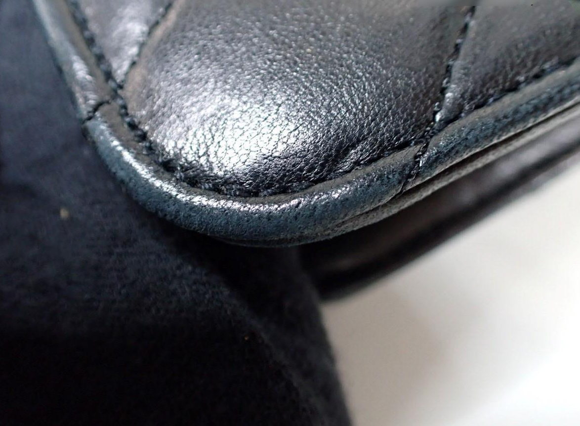 Chanel Chain Flap Shoulder Bag Quilted Lambskin, BLACK, LEATHER, Shoulder bag