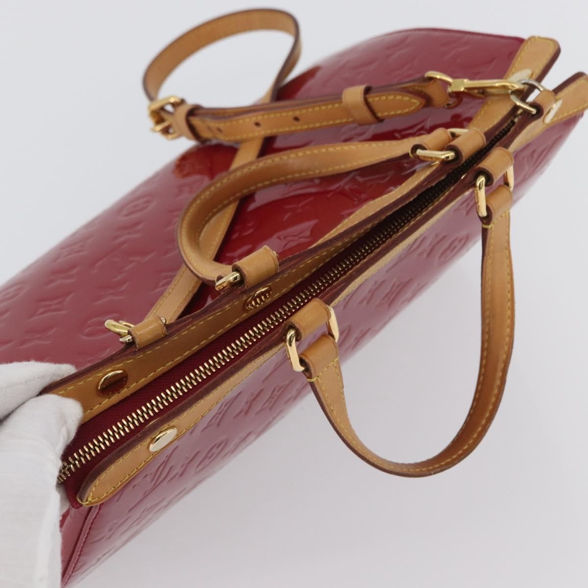 Louis Vuitton Blair Monogram Vernis, Pink, Patent Leather, Handbag