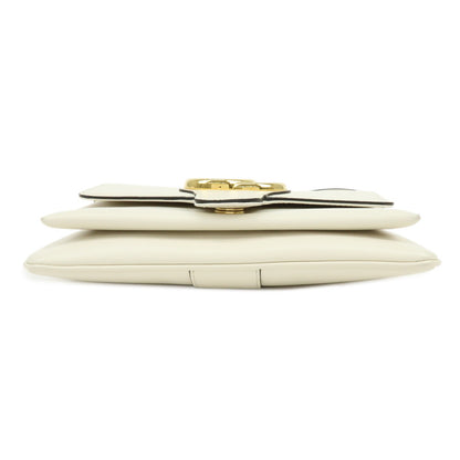 Gucci Arli Leather, White, Leather, Shoulder Bag