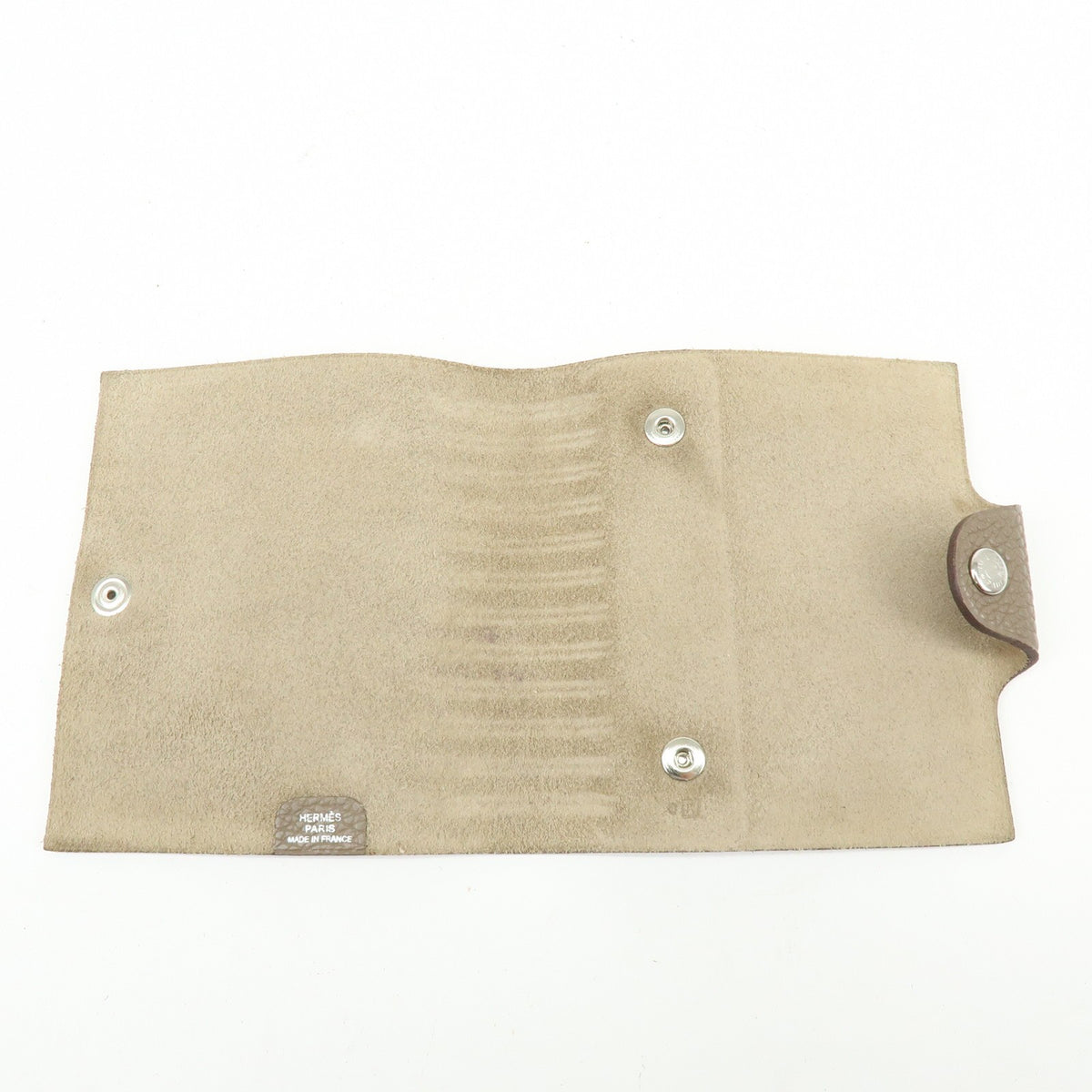 Hermes Ulysses Agenda Cover Leather, Beige, Leather, Briefcase