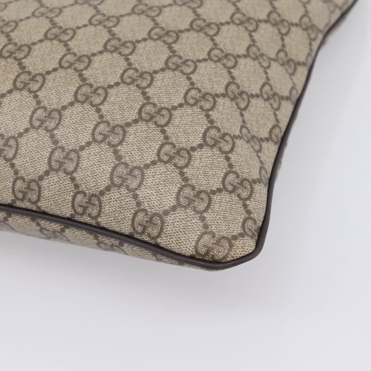 Gucci Zip Top Messenger GG Coated Canvas, Beige, Canvas, Handbag