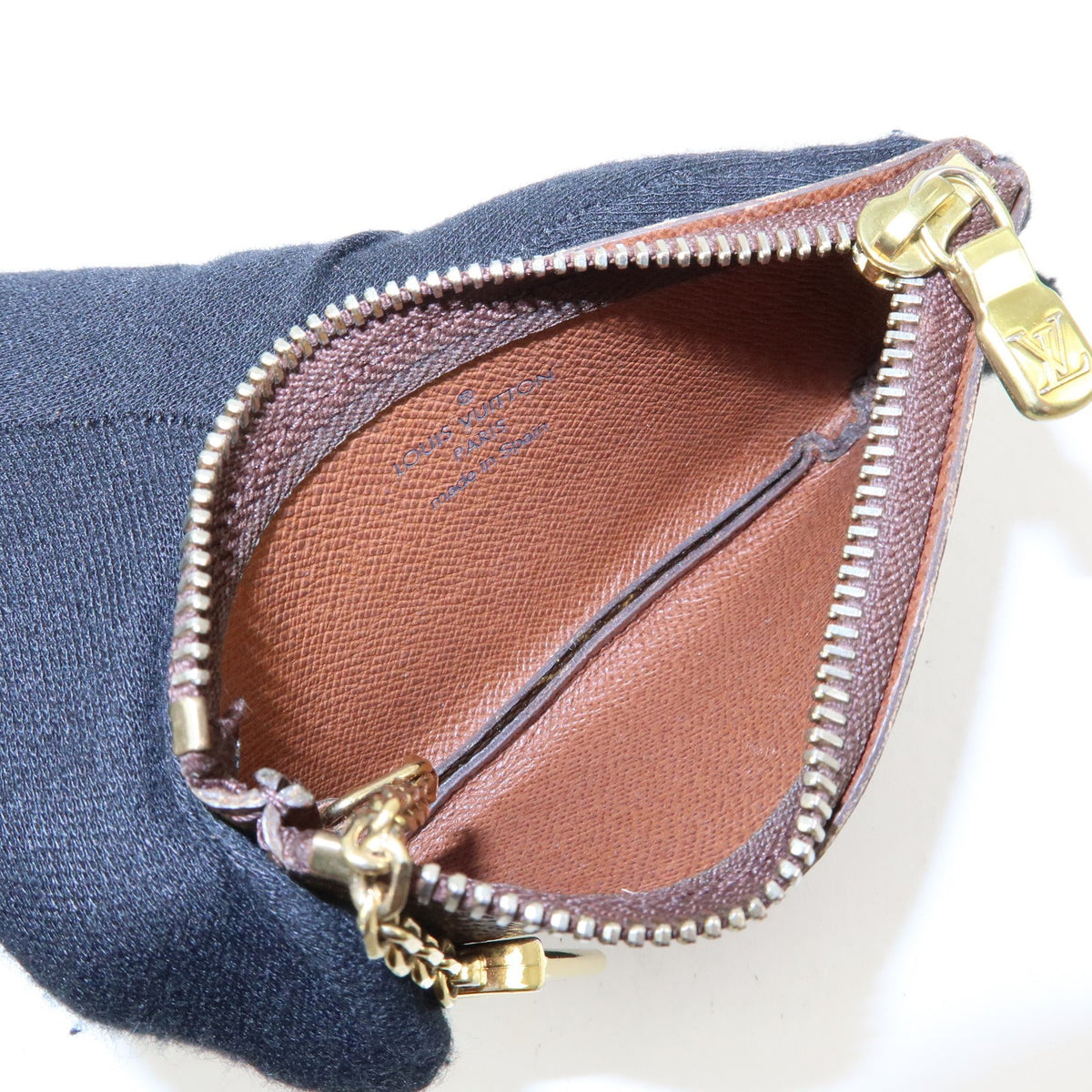 Louis Vuitton Key Monogram Canvas, Brown, Canvas, Clutch