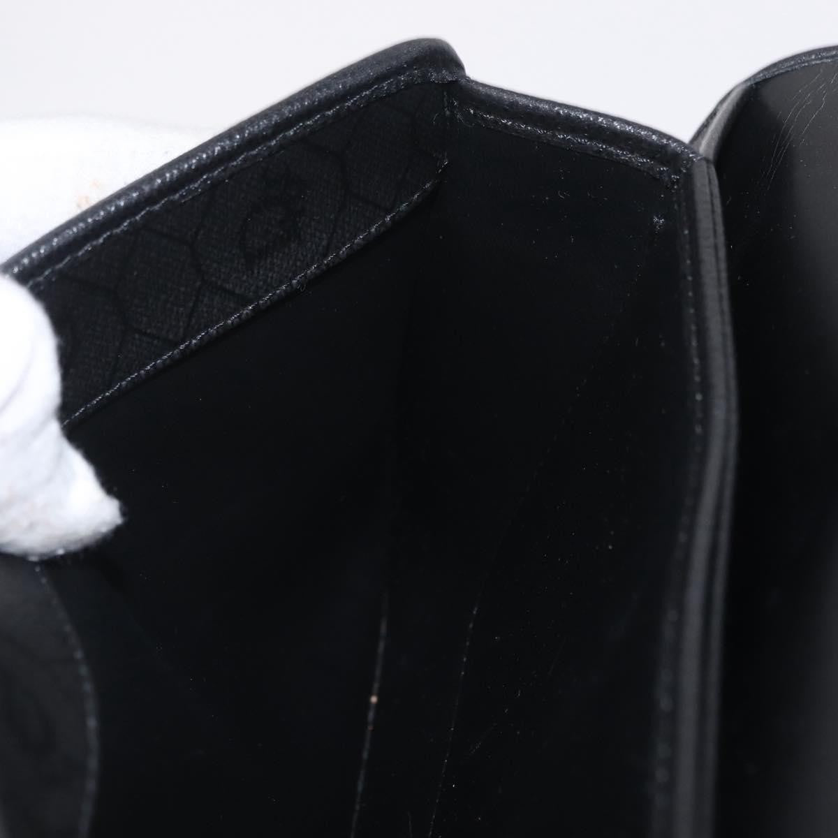 Christian Dior Vintage Honeycomb Canvas, Black, Leather, Shoulder Bag