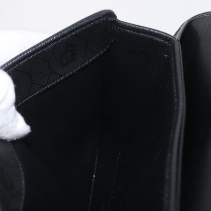 Christian Dior Vintage Honeycomb Canvas, Black, Leather, Shoulder Bag