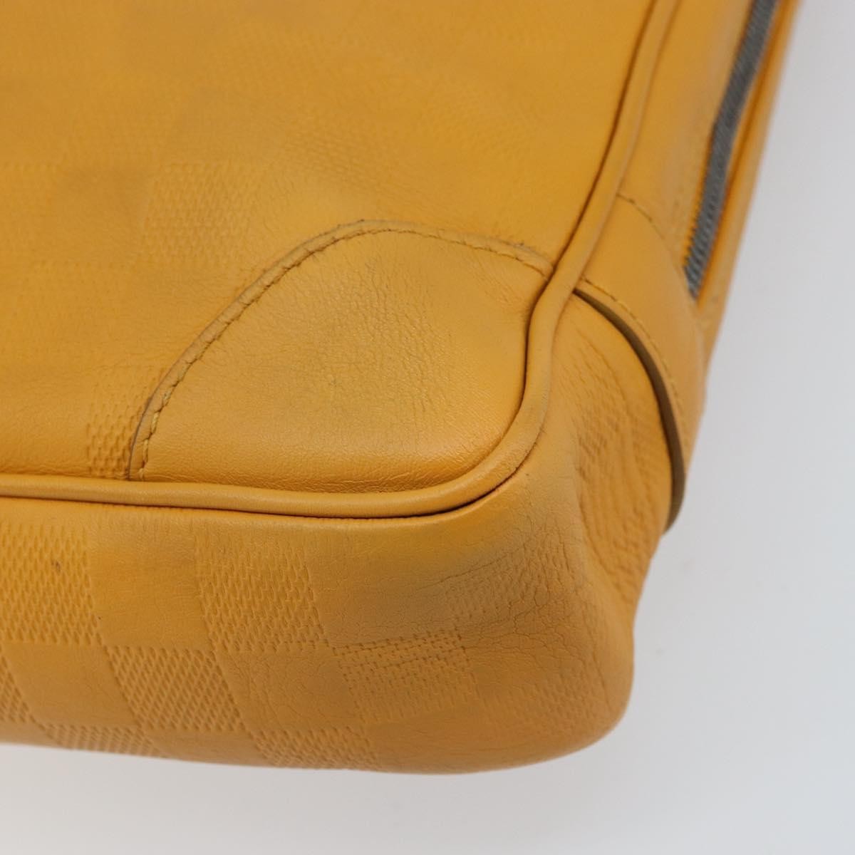 Louis Vuitton Porte-Documents Voyage Damier Infini Leather, Yellow, Leather, Briefcase