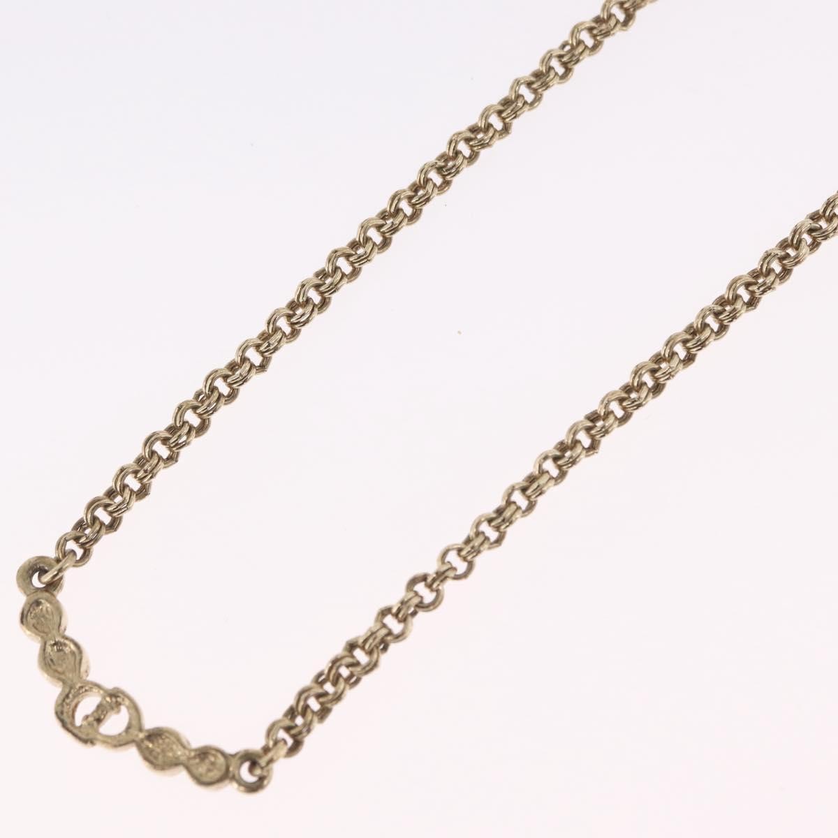 Christian Dior CD Pendant Metal, Gold, Metal, Necklace