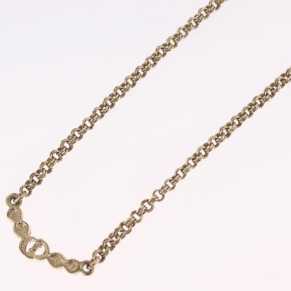 Christian Dior CD Pendant Metal, Gold, Metal, Necklace