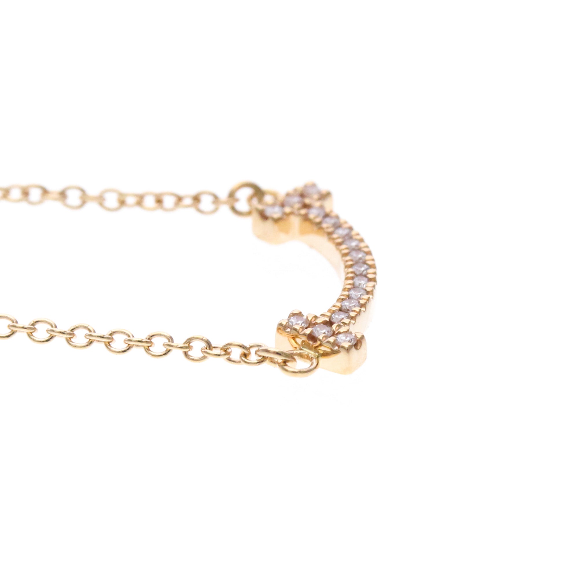 Tiffany & Co. T Smile Pendant 18K Rose Gold, Pink, Pink Gold, Necklace