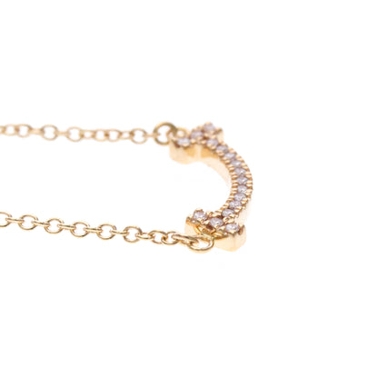 Tiffany & Co. T Smile Pendant 18K Rose Gold, Pink, Pink Gold, Necklace