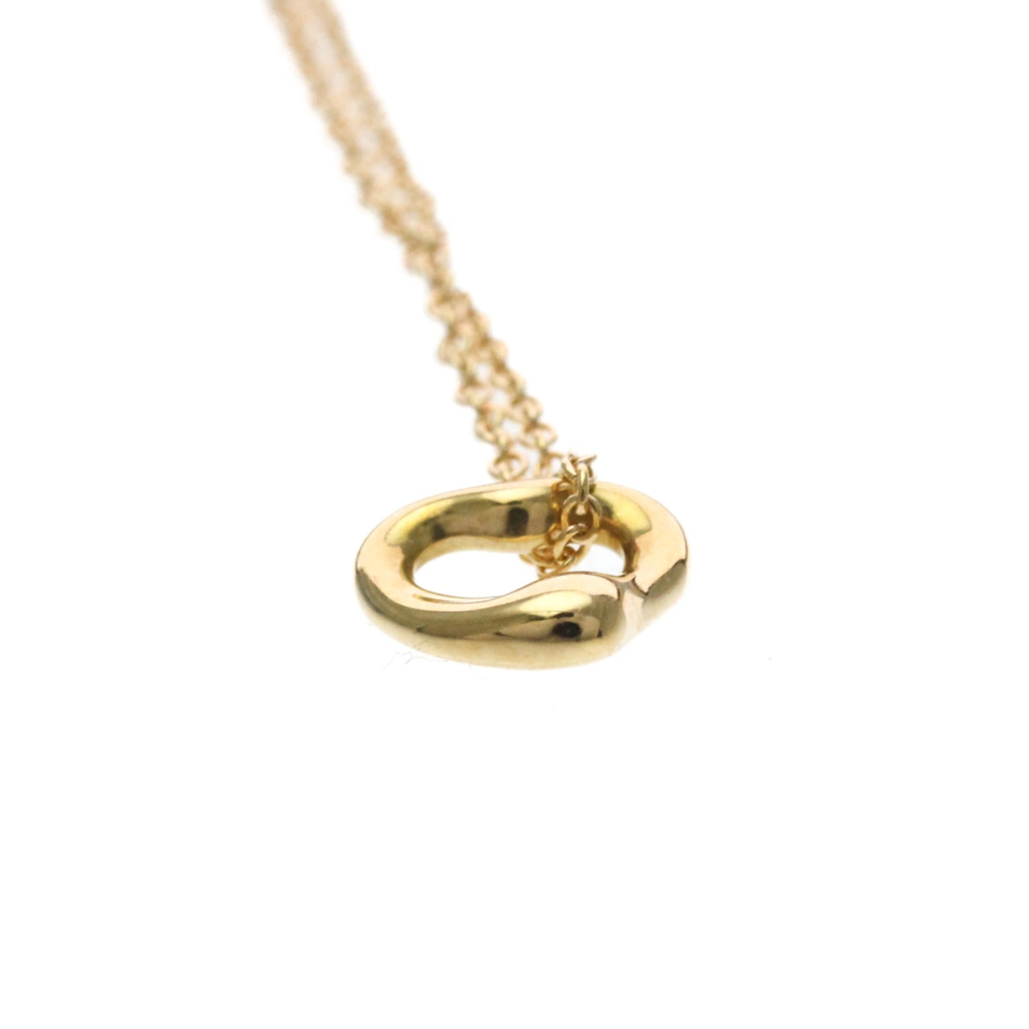 Tiffany & Co. Elsa Peretti Open Heart Pendant 18K Rose Gold, Pink, Pink Gold, Necklace