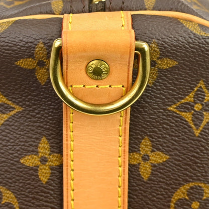 Louis Vuitton Keepall Bandoulière Monogram, Brown, Canvas, Travel Bag