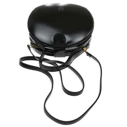 Loewe Anagram Leather, Black, Patent Leather, Tote Bag