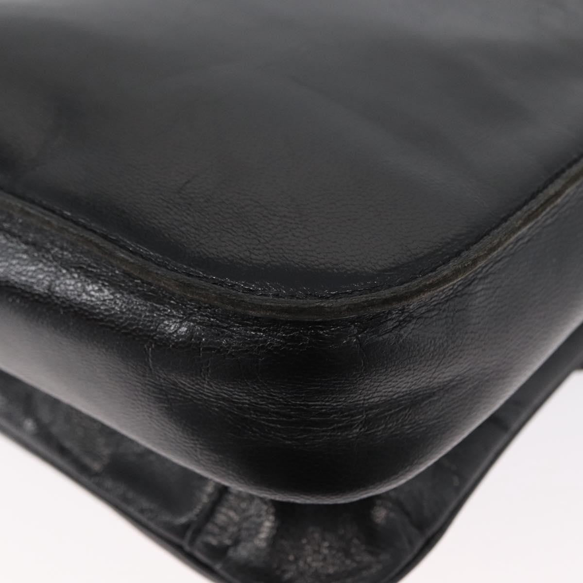 Saint Laurent Vintage Leather, Black, Leather, Shoulder Bag