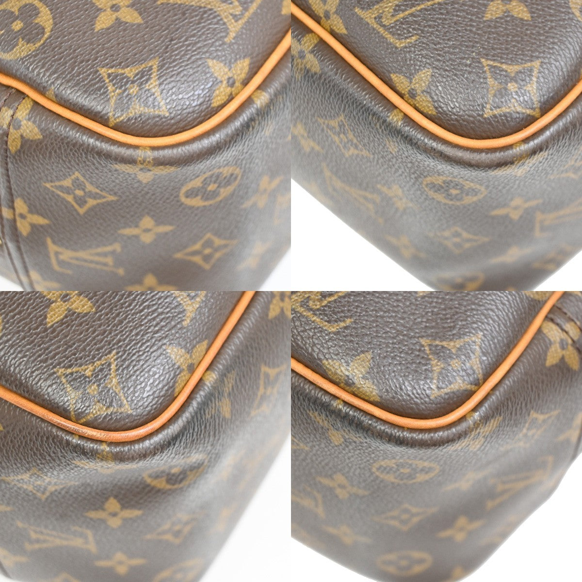 Louis Vuitton Deauville Monogram, Brown, Canvas, Handbag