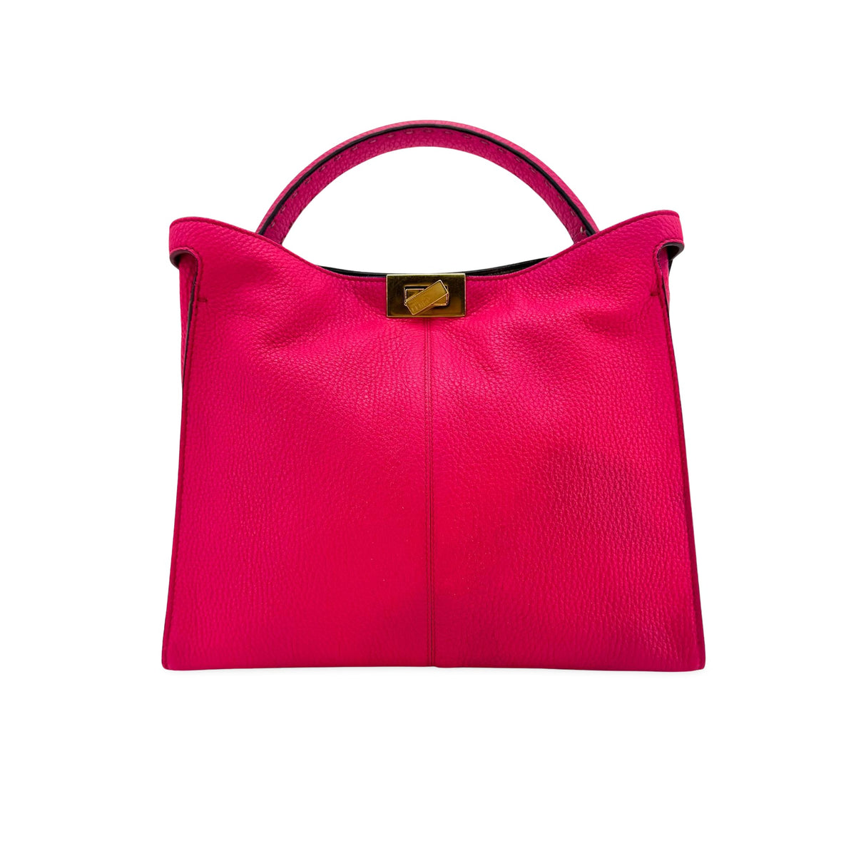 Fendi Selleria Peekaboo Essentially Leather, Pink, Leather, Handbag