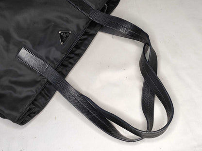 Prada Open Re-Nylon, Black, Nylon, Tote Bag