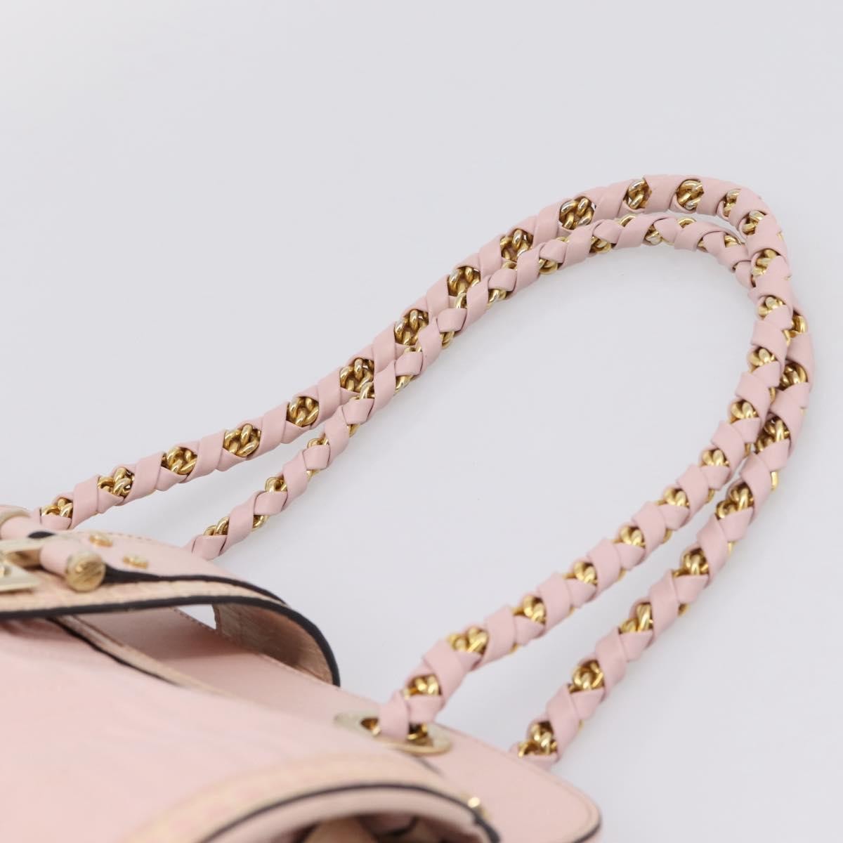 Versace Vintage Tote Leather, Pink, Leather, Tote Bag