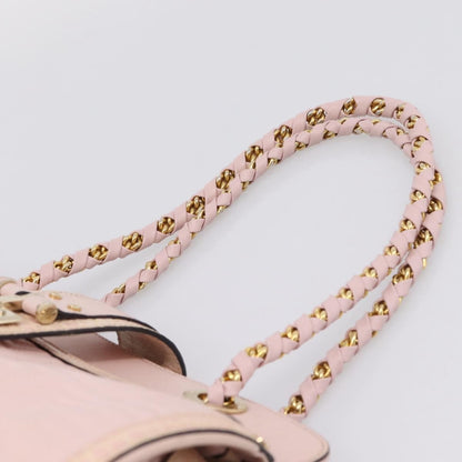 Versace Vintage Tote Leather, Pink, Leather, Tote Bag