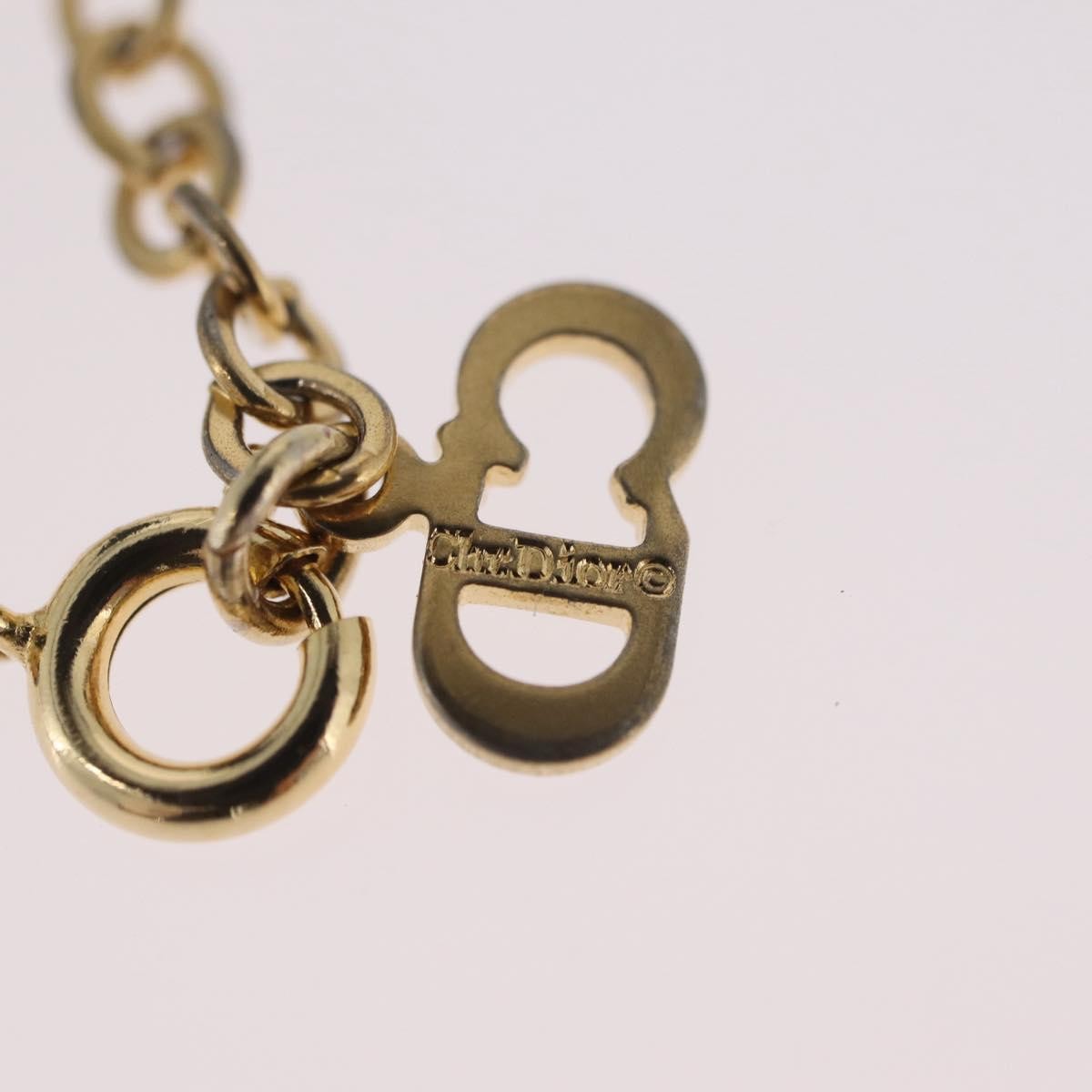 Christian Dior CD Pendant Metal, Gold, Metal, Necklace