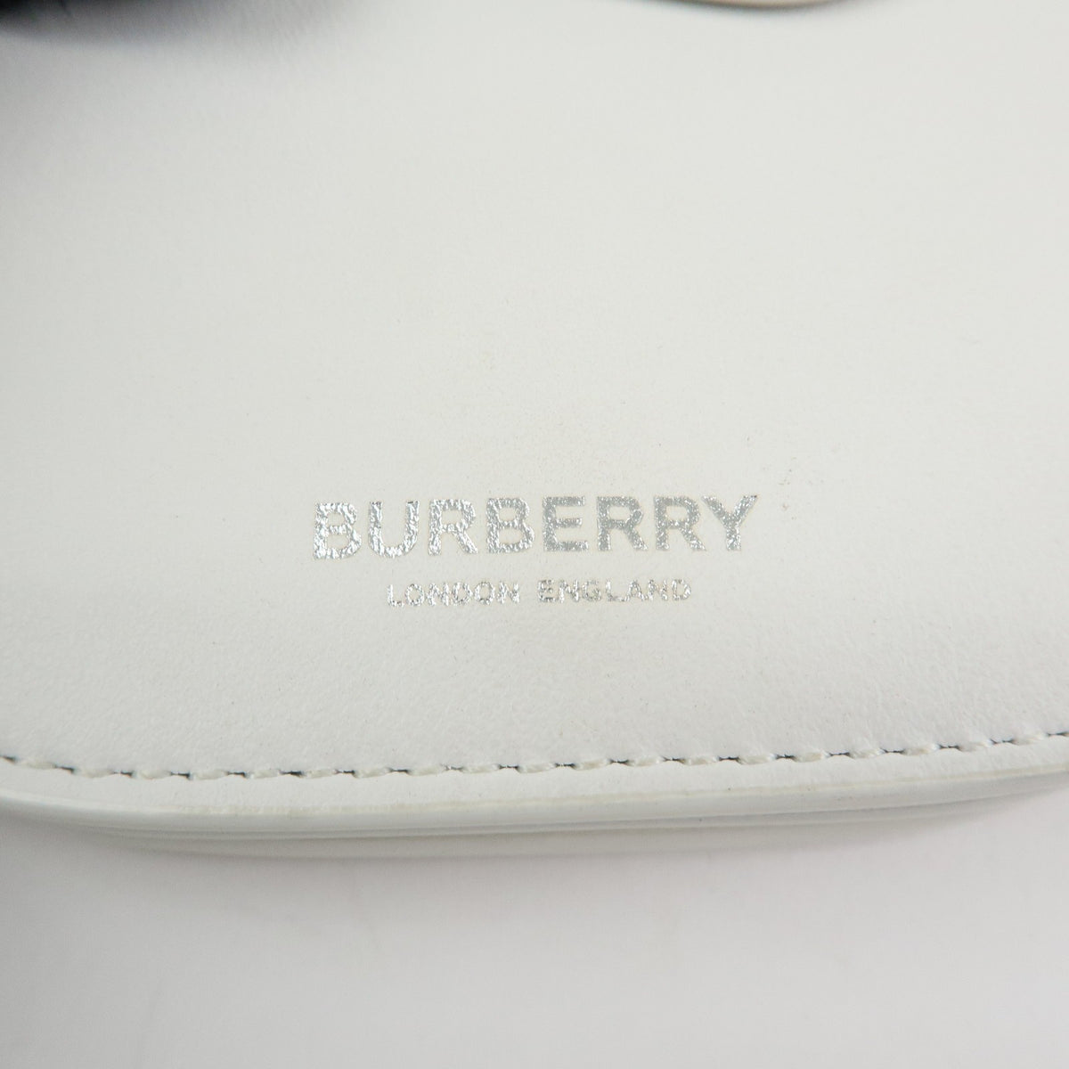 Burberry Olympia Flap Leather, White, Leather, Handbag