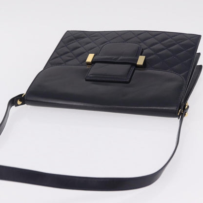 Saint Laurent Vintage Shoulder bag Leather, Navy, Leather, Shoulder Bag