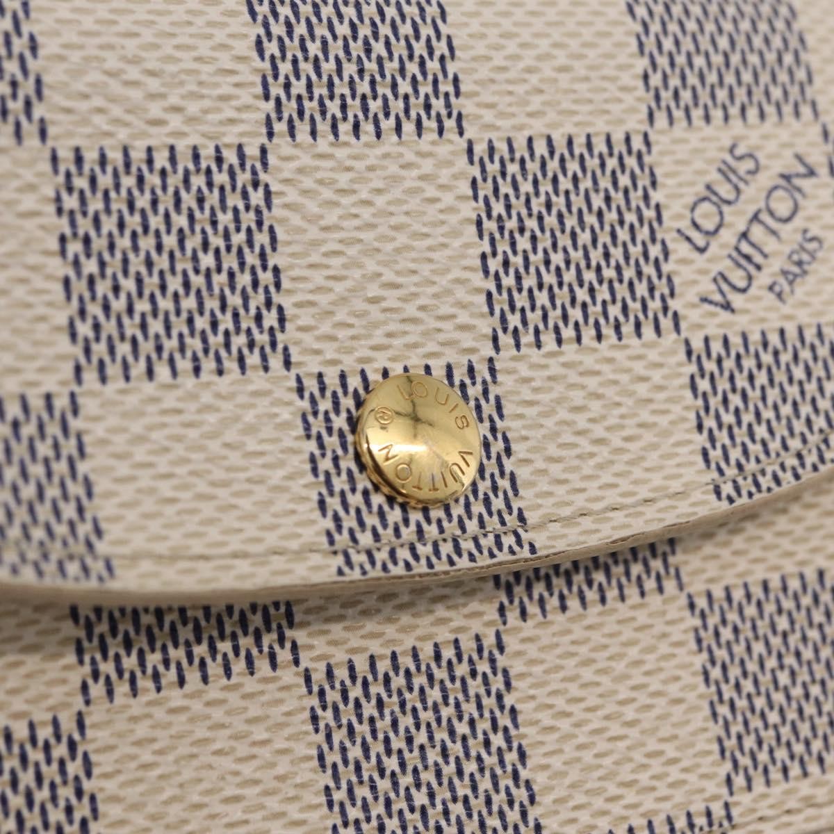 Louis Vuitton Solo Belt Damier, White, Canvas, Clutch