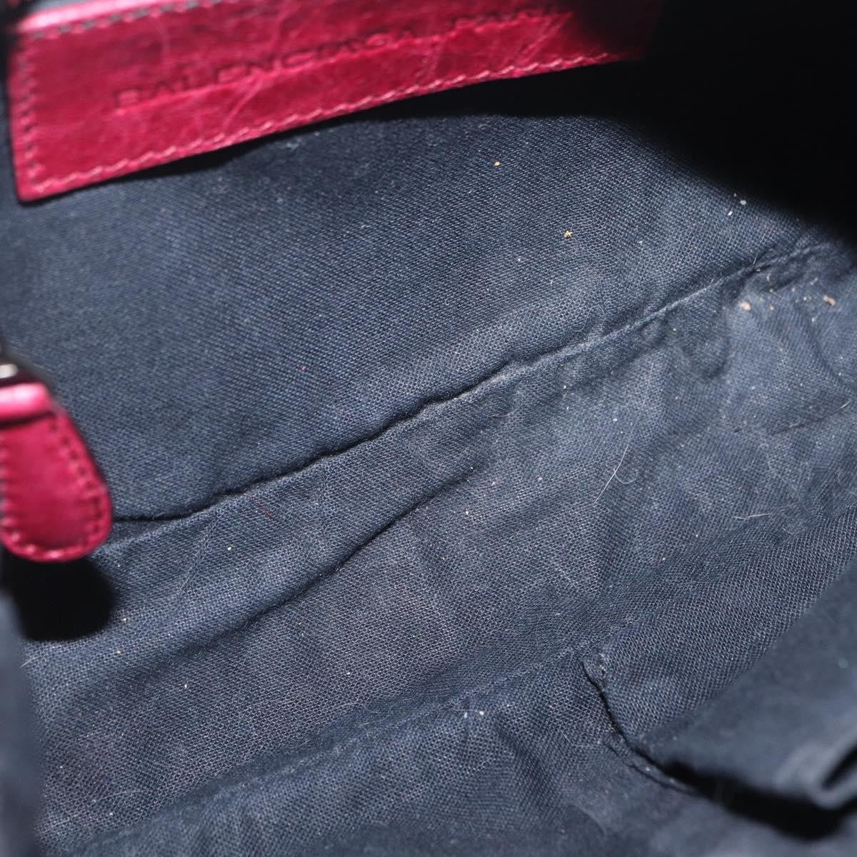 Balenciaga Hip Giant Studs Leather, Red, Leather, Crossbody Bag